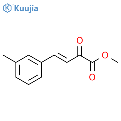 3-Butenoic acid, 4-(3-methylphenyl)-2-oxo-, methyl ester, (3E)- structure