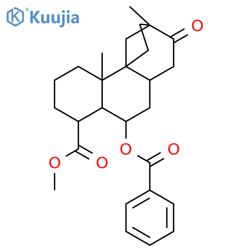9,11a-Methano-11aH-cyclohepta[a]naphthalene-4-carboxylicacid, 5-(benzoyloxy)tetradecahydro-4,9,11b-trimethyl-8-oxo-,(4R,4aR,5R,6aS,9S,11aS,11bS)- structure