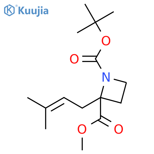 1-tert-Butyl 2-methyl 2-(3-methylbut-2-en-1-yl)azetidine-1,2-dicarboxylate structure