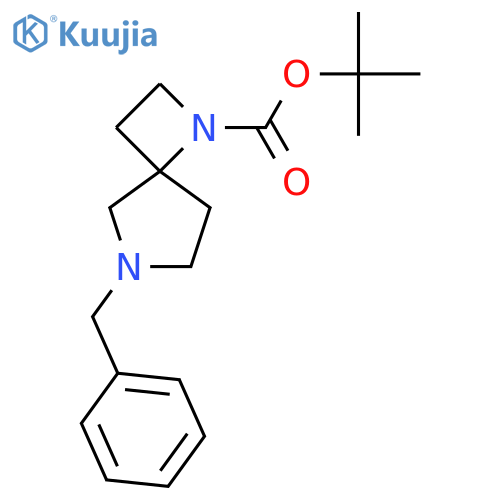 tert-Butyl 6-benzyl-1,6-diazaspiro[3.4]octane-1-carboxylate structure