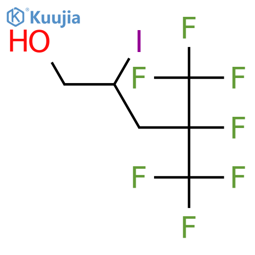 2-Iodo-4,5,5,5-tetrafluoro-4-(trifluoromethyl)pentan-1-ol structure