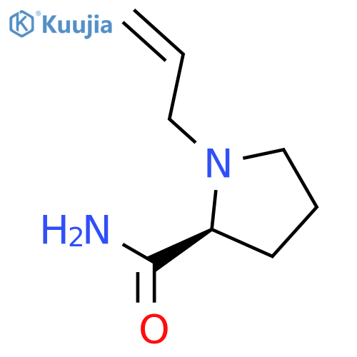 2-Pyrrolidinecarboxamide,1-(2-propen-1-yl)-, (2S)- structure
