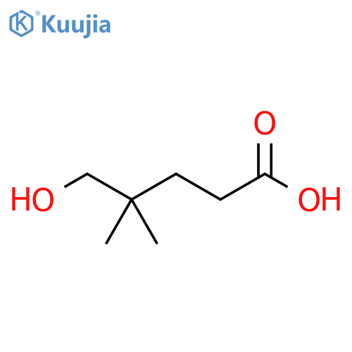 5-hydroxy-4,4-dimethylpentanoic acid structure