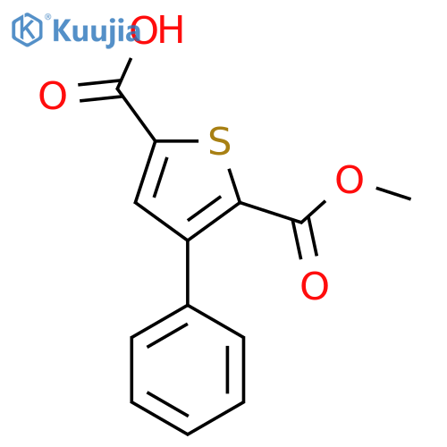 5-(Methoxycarbonyl)-4-phenylthiophene-2-carboxylic acid structure