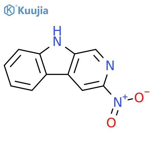 9H-Pyrido[3,4-b]indole, 3-nitro- structure