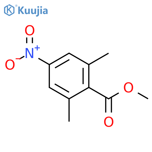 Benzoic acid, 2,6-dimethyl-4-nitro-, methyl ester structure