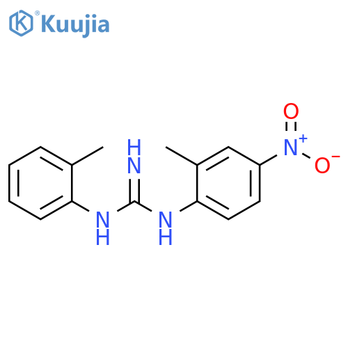 Guanidine, N-(2-methyl-4-nitrophenyl)-N'-(2-methylphenyl)- structure