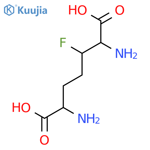 Heptanedioic acid, 2,6-diamino-3-fluoro- structure
