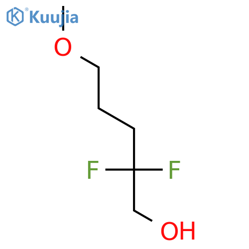 1-Pentanol, 2,2-difluoro-5-methoxy- structure