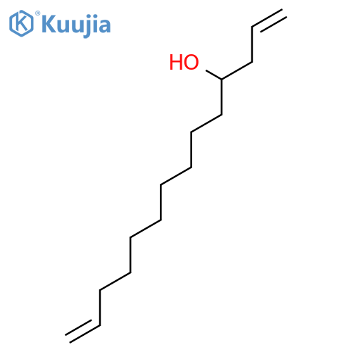 1,13-Tetradecadien-4-ol structure