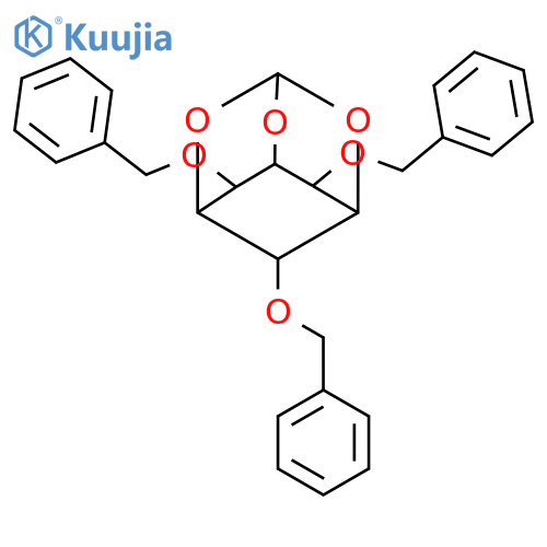 6,8,9-tris(benzyloxy)-2,4,10-trioxatricyclo[3.3.1.1~3,7~]decane structure