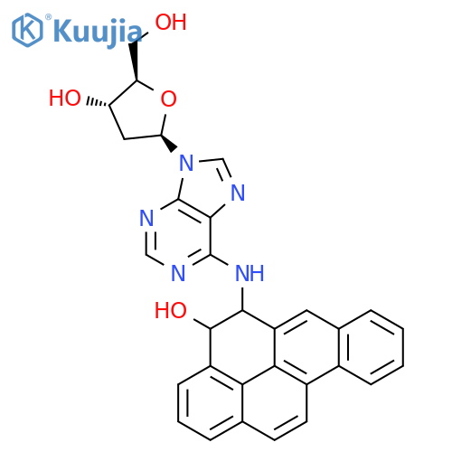 Adenosine, 2'-deoxy-N-(4,5-dihydro-4-hydroxybenzo[a]pyren-5-yl)- structure