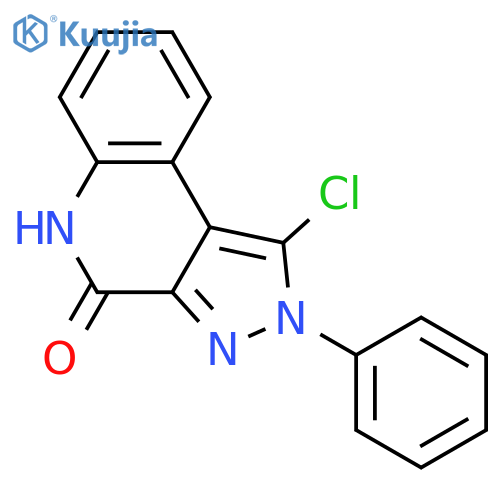 4H-Pyrazolo[3,4-c]quinolin-4-one, 1-chloro-2,5-dihydro-2-phenyl- structure