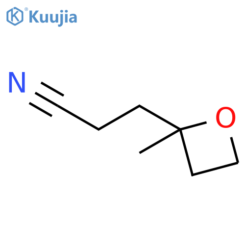 2-OXETANEPROPANENITRILE, 2-METHYL- structure