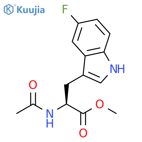 N-Acetyl-5-fluorotryptophan methyl ester structure