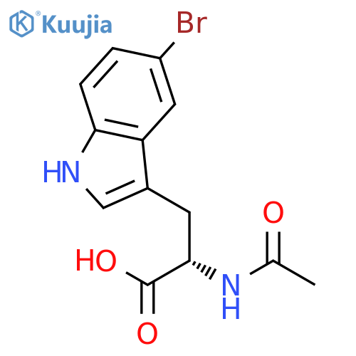 L-Tryptophan, N-acetyl-5-bromo- structure