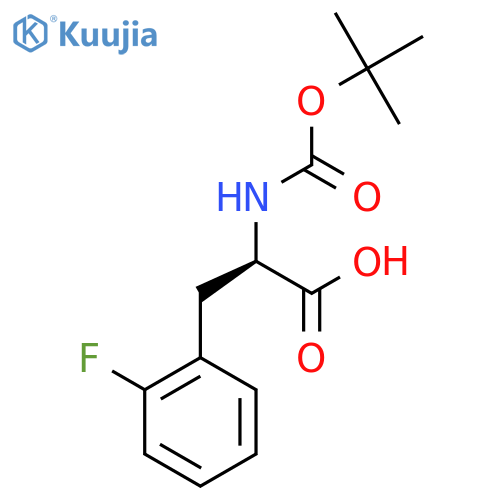 Boc-D-2-Fluorophenylalanine structure