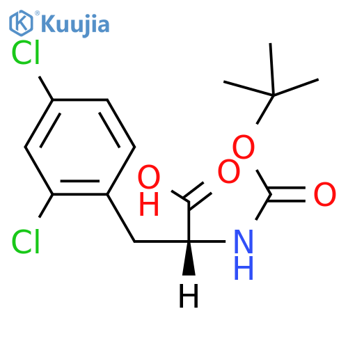 Boc-R-2,4-dichlorophenylalanine structure