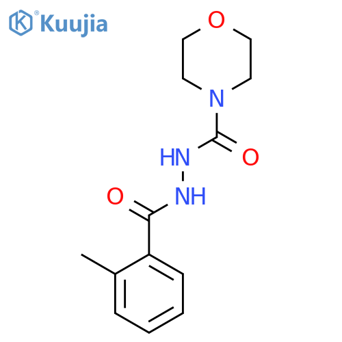 4-Morpholinecarboxylic acid, 2-(2-methylbenzoyl)hydrazide structure