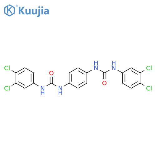 1,1'-(1,4-Phenylene)bis(3-(3,4-dichlorophenyl)urea) structure