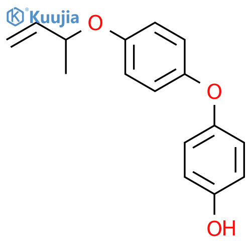 PHENOL, 4-[4-[(1-METHYL-2-PROPENYL)OXY]PHENOXY]- structure