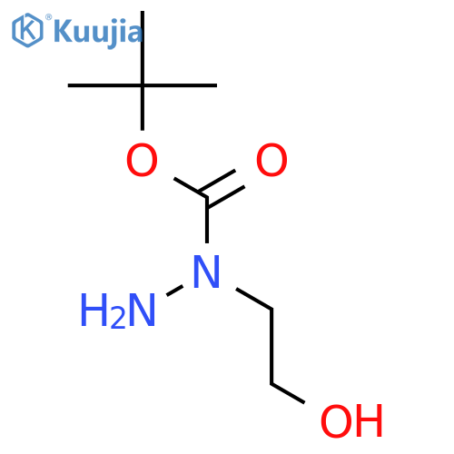 2-{1-(tert-butoxy)carbonylhydrazin-1-yl}ethan-1-ol structure