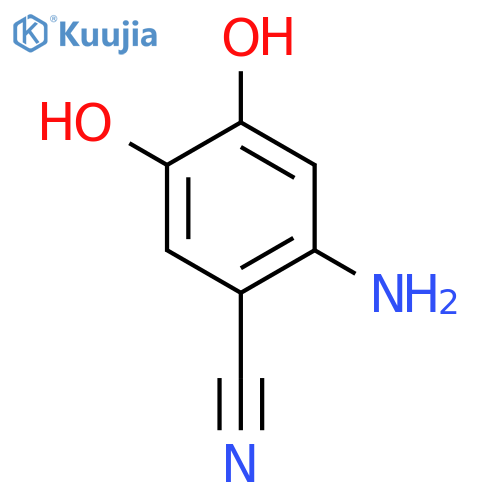 Benzonitrile,2-amino-4,5-dihydroxy- structure