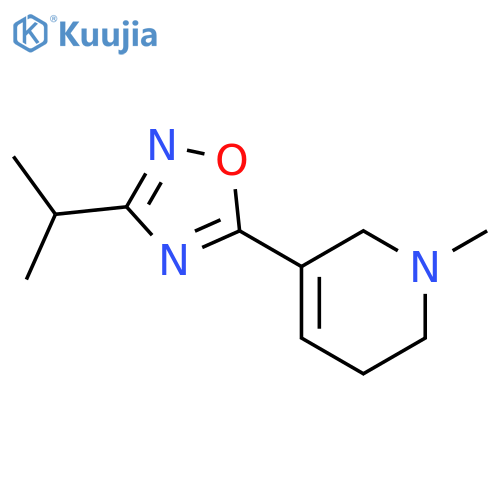Pyridine,1,2,3,6-tetrahydro-1-methyl-5-[3-(1-methylethyl)-1,2,4-oxadiazol-5-yl]- structure