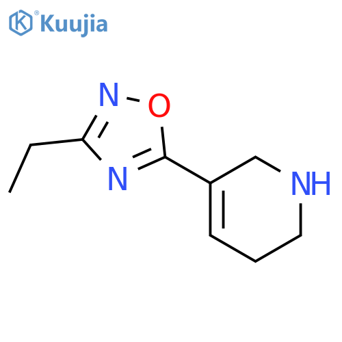 Pyridine, 3-(3-ethyl-1,2,4-oxadiazol-5-yl)-1,2,5,6-tetrahydro- structure