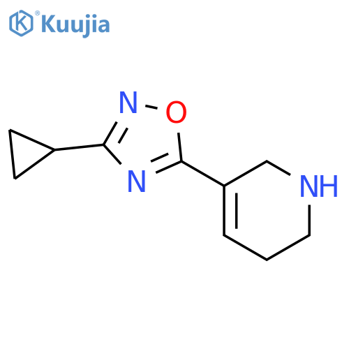 Pyridine, 3-(3-cyclopropyl-1,2,4-oxadiazol-5-yl)-1,2,5,6-tetrahydro- structure