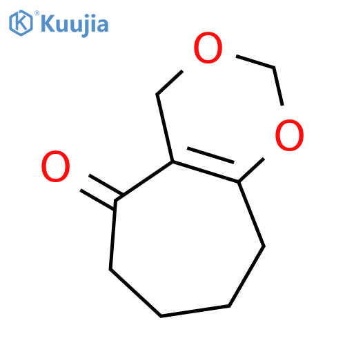 Cyclohepta-1,3-dioxin-5(4H)-one, 6,7,8,9-tetrahydro- structure