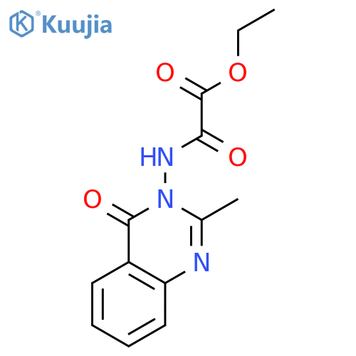Acetic acid, [(2-methyl-4-oxo-3(4H)-quinazolinyl)amino]oxo-, ethyl ester structure