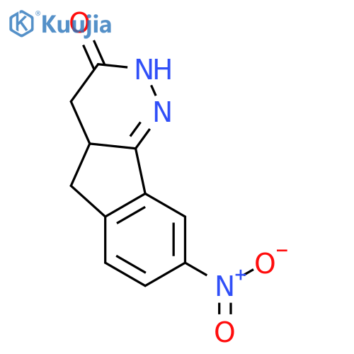 3H-Indeno[1,2-c]pyridazin-3-one,2,4,4a,5-tetrahydro-8-nitro- structure