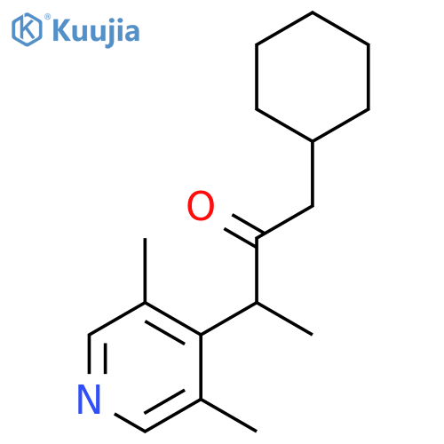 2-Butanone, 1-cyclohexyl-3-(3,5-dimethyl-4-pyridinyl)- structure