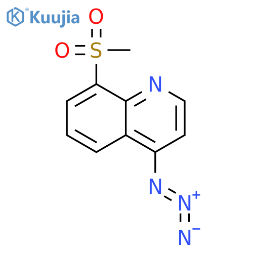 Quinoline,4-azido-8-(methylsulfonyl)- structure
