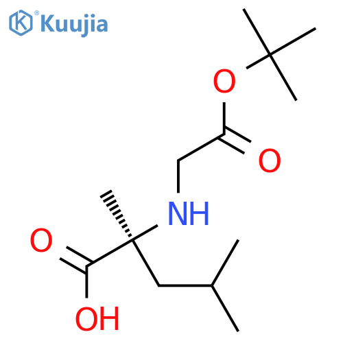 (S)-2-((tert-Butoxycarbonyl)amino)-2,4-dimethylpentanoic acid structure
