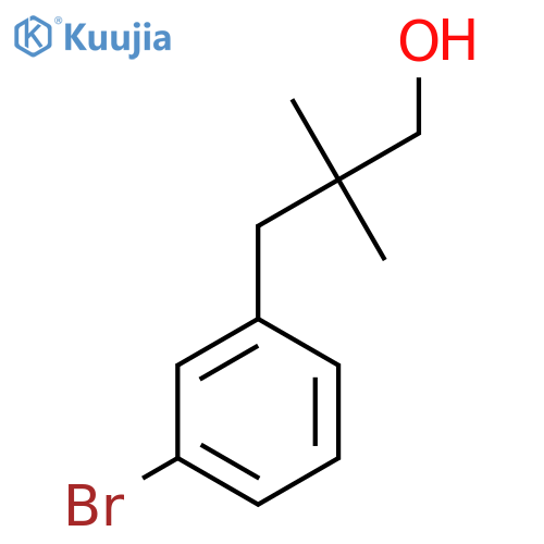 3-(3-Bromophenyl)-2,2-dimethylpropan-1-ol structure