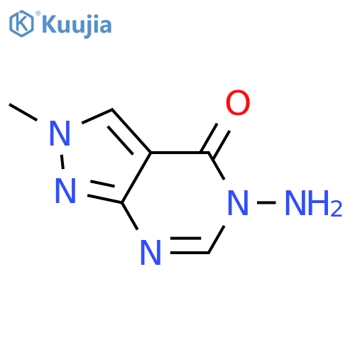 5-amino-2,5-dihydro-2-methyl-4H-Pyrazolo[3,4-d]pyrimidin-4-one structure