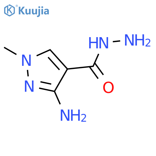 3-amino-1-methyl-1H-Pyrazole-4-carboxylic acid hydrazide structure