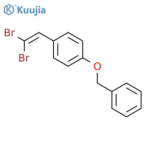 1-(2,2-dibromoethenyl)-4-phenylmethoxybenzene structure