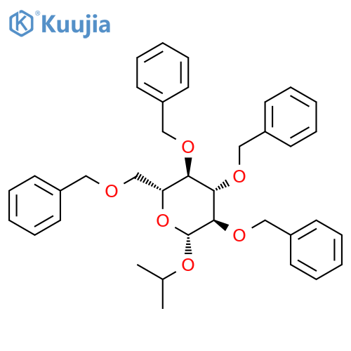 Isopropyl 2,3,4,6-tetra-O-benzyl-b-D-glucopyranoside structure