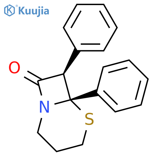 5-Thia-1-azabicyclo[4.2.0]octan-8-one, 6,7-diphenyl-, (6R-cis)- structure