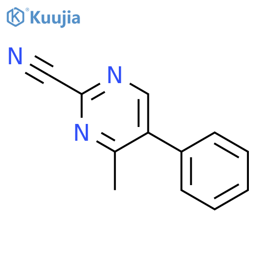 2-Pyrimidinecarbonitrile, 4-methyl-5-phenyl- structure