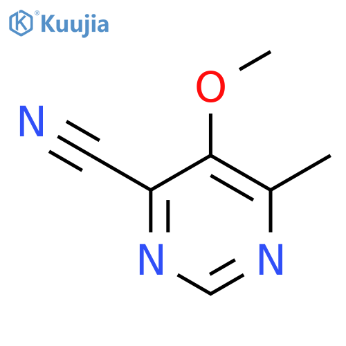 4-Pyrimidinecarbonitrile,5-methoxy-6-methyl- structure