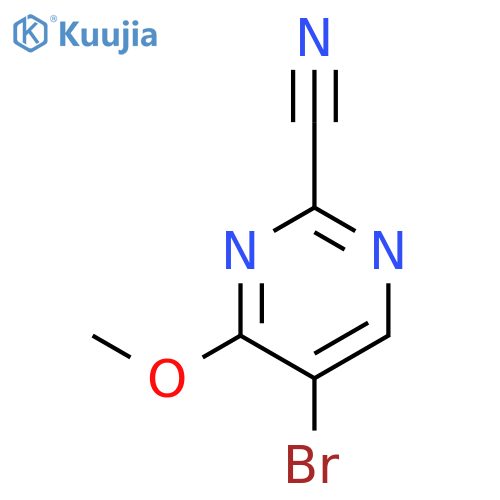 5-bromo-4-methoxy-pyrimidine-2-carbonitrile structure