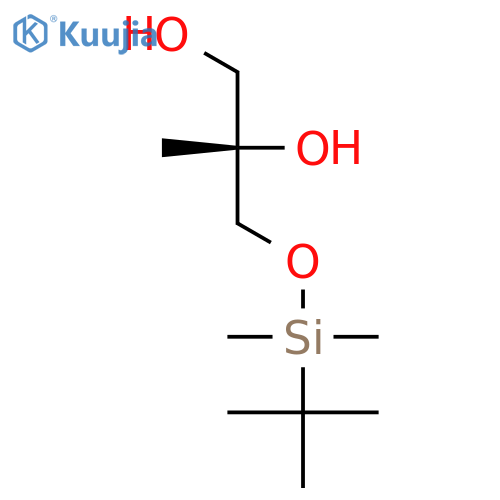 1,2-Propanediol, 3-[[(1,1-dimethylethyl)dimethylsilyl]oxy]-2-methyl-, (S)- structure