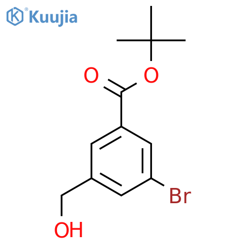 Tert-butyl 3-bromo-5-(hydroxymethyl)benzoate structure