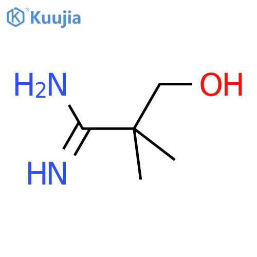 3-hydroxy-2,2-dimethylpropanimidamide structure