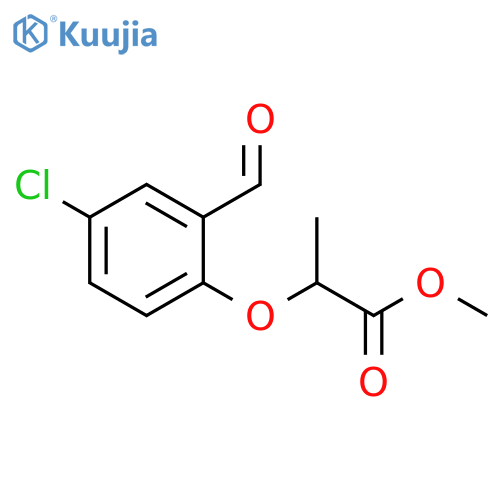 methyl 2-(4-chloro-2-formylphenoxy)propanoate structure