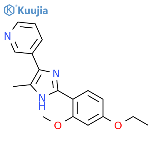 Pyridine, 3-[2-(4-ethoxy-2-methoxyphenyl)-5-methyl-1H-imidazol-4-yl]- structure